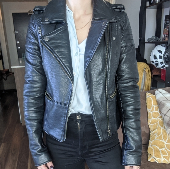 Faux leather jacket - Picture 1 of 4